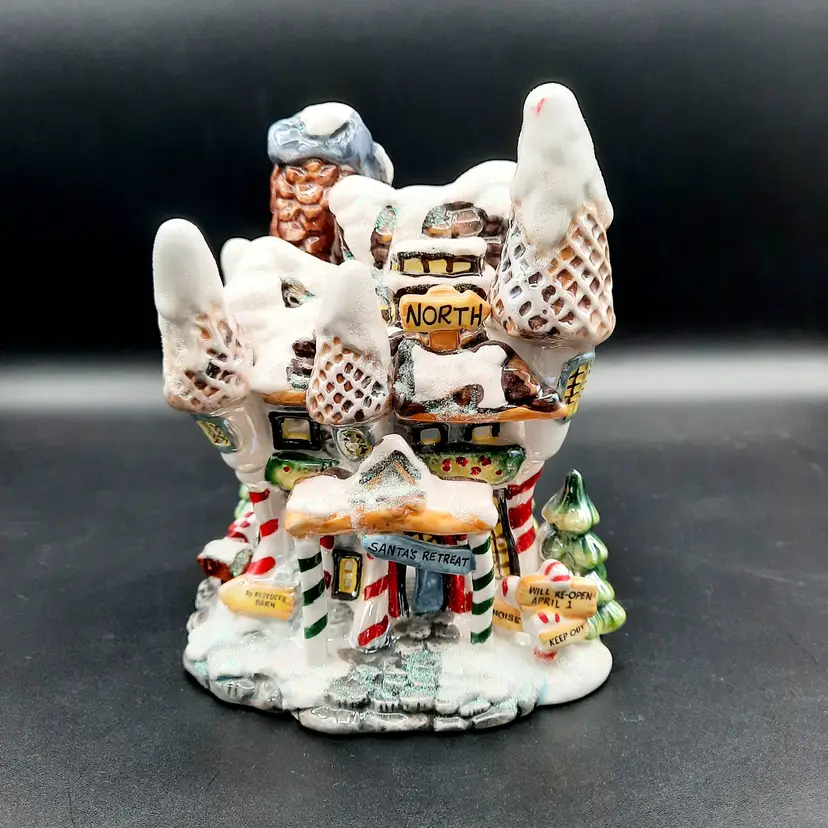 Boyd's Collection 2002 The Twinkles Kringle's Frosty Retreat Candle Holder House