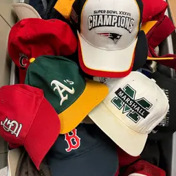 Massive Lot Of 112 Vintage Sports Hats - Warehouse Clear Out Special - Bangers In Here - Will Show In Live