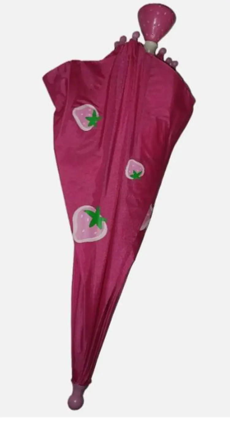 Vintage Strawberry Shortcake Pink Child Size Umbrella Y2K, Early 2000s, RARE
