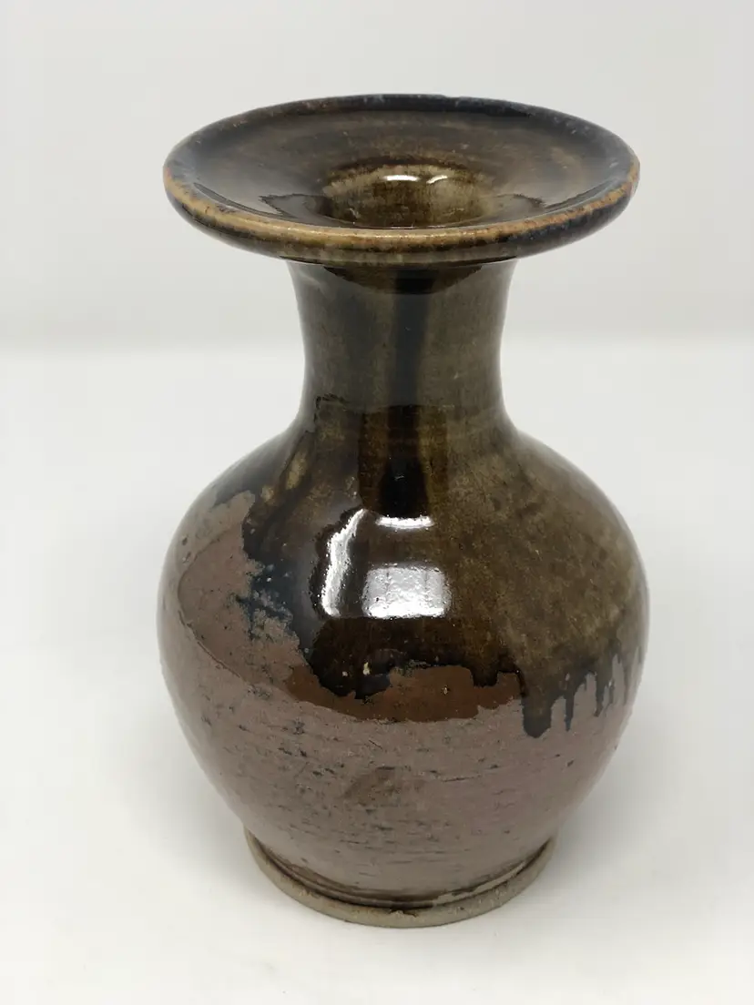 Local Artist Paul Allen 6” Studio Pottery Vase Signed And Numbered