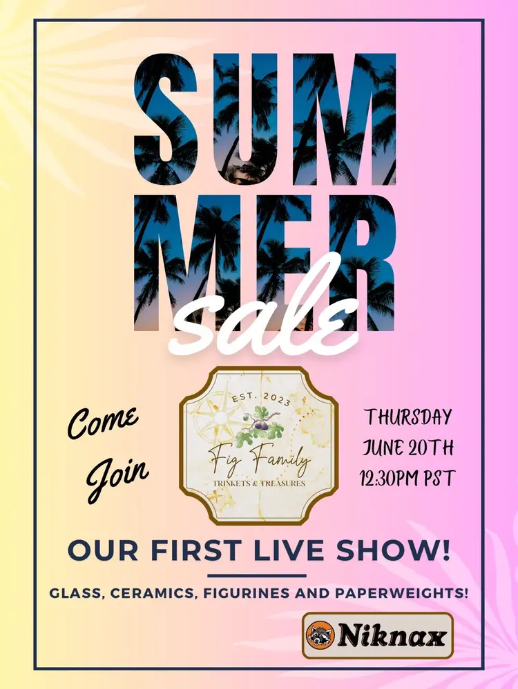 Fig Family First Show! Glass, Ceramics, Figurines and Paperweights