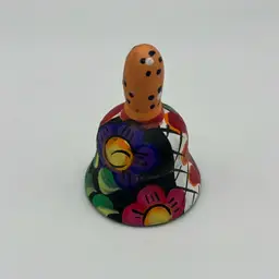 Clay Ceramic Hand Painted Bell | 2”