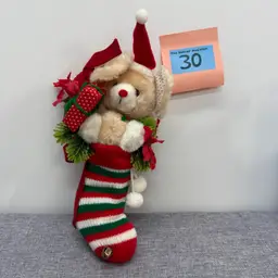 30 - VTG Christmas Mouse Stocking
