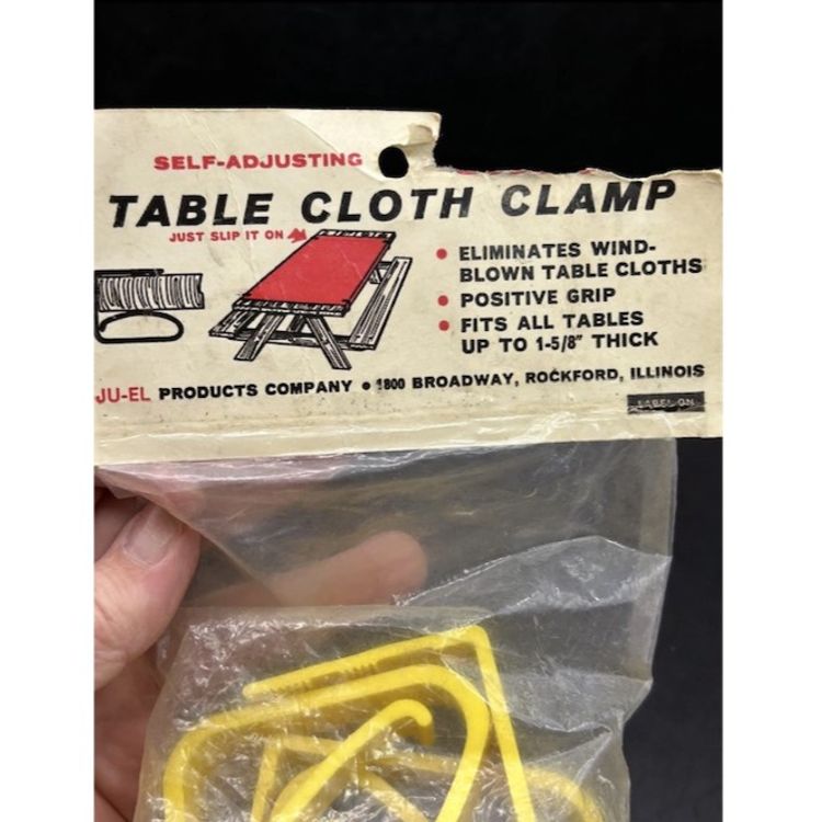 vintage Ju-el picnic tablecloth clips