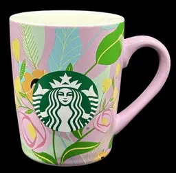 Starbucks Lavender Pink Floral Coffee Mug Mermaid Logo 10oz Flowers Tea 2020