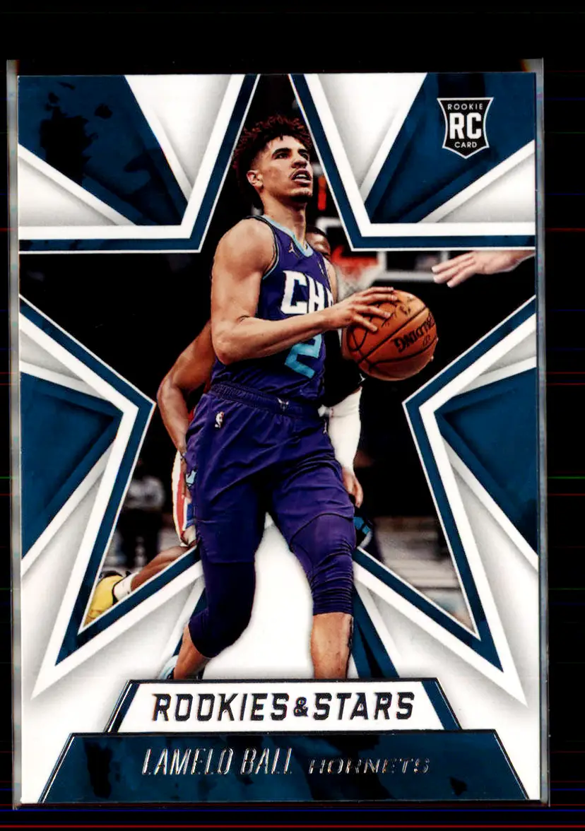 Lamelo Ball 2020-21 Panini Chronicles Rookies & Stars #654 - (2) - Charlotte Hornets