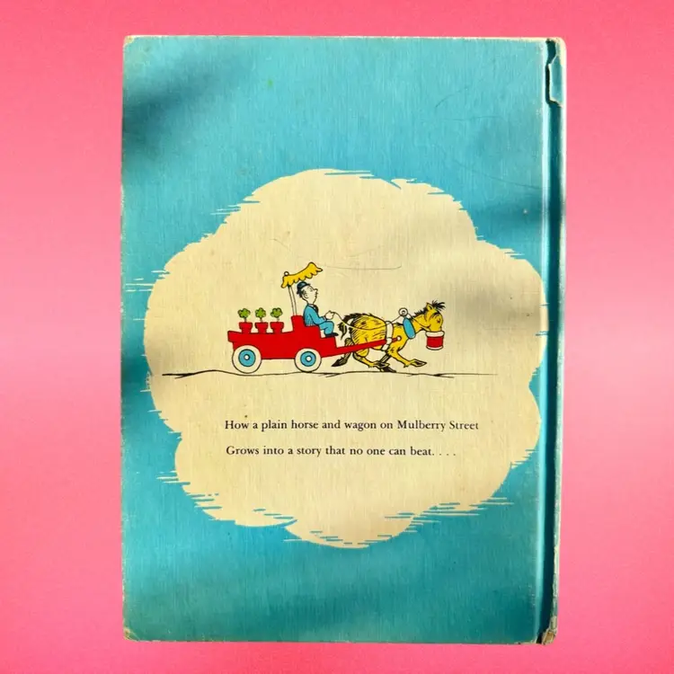 Dr Seuss 1937 AND TO THINK THAT I SAW IT ON MULBERRY STREET HC BOOK CLUB EDITION