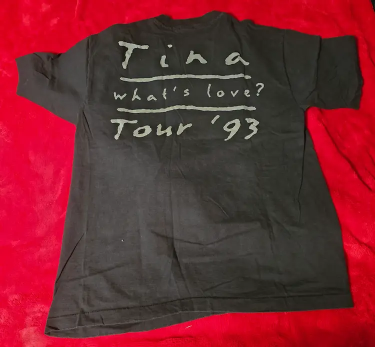 Vintage 90s Tina Turner What's Love '93 Tour T-shirt Size XL