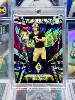 Tyler Shough 2025 Phoenix Rookie RC /99 THUNDERBIRDS Seismic Silver Prizm New Orleans Saints