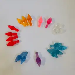 #2033 18 Vintage Twist Bulbs For Ceramic Christmas Tree Replacement Light Covers