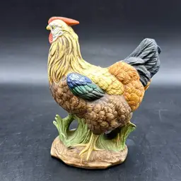 Vintage Lefton China Hand-painted Hen Chicken Porcelain Figurine 5”