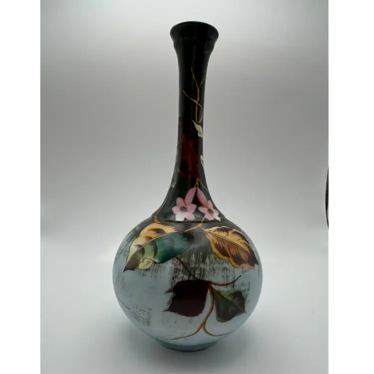 Antique Porcelain Erdmann Schlegelmitch Vase Signed 3884 ES Circa Late 1800s 9” Tall