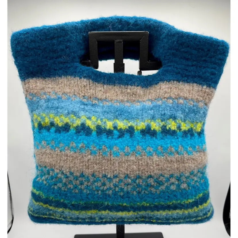 Made By Me Hand Knit and Felted Purse