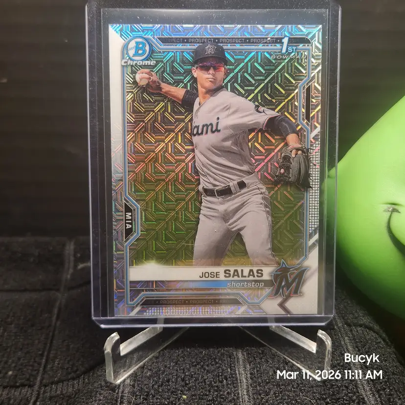 2021 Bowman Chrome Mojo - Jose Salas Miami Marlins