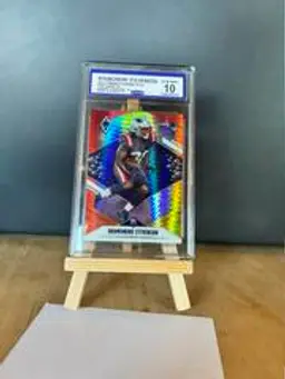 2021 Panini Phoenix Rhamondre Stevenson #133 Fire Burst CGC 10 [Rookie]