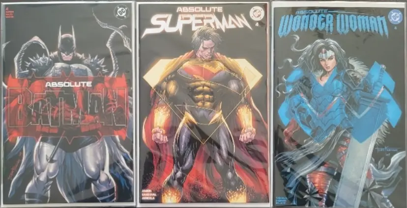 DC Comics Absolute Batman Superman Wonder Woman Tyler Kirkham Megacon Exclusive 2025 Hot Lot of 3
