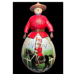 Jim Shore 2011 “Courage on Horseback” Royal Canadian Mounted Police Snowman Figurine Large
