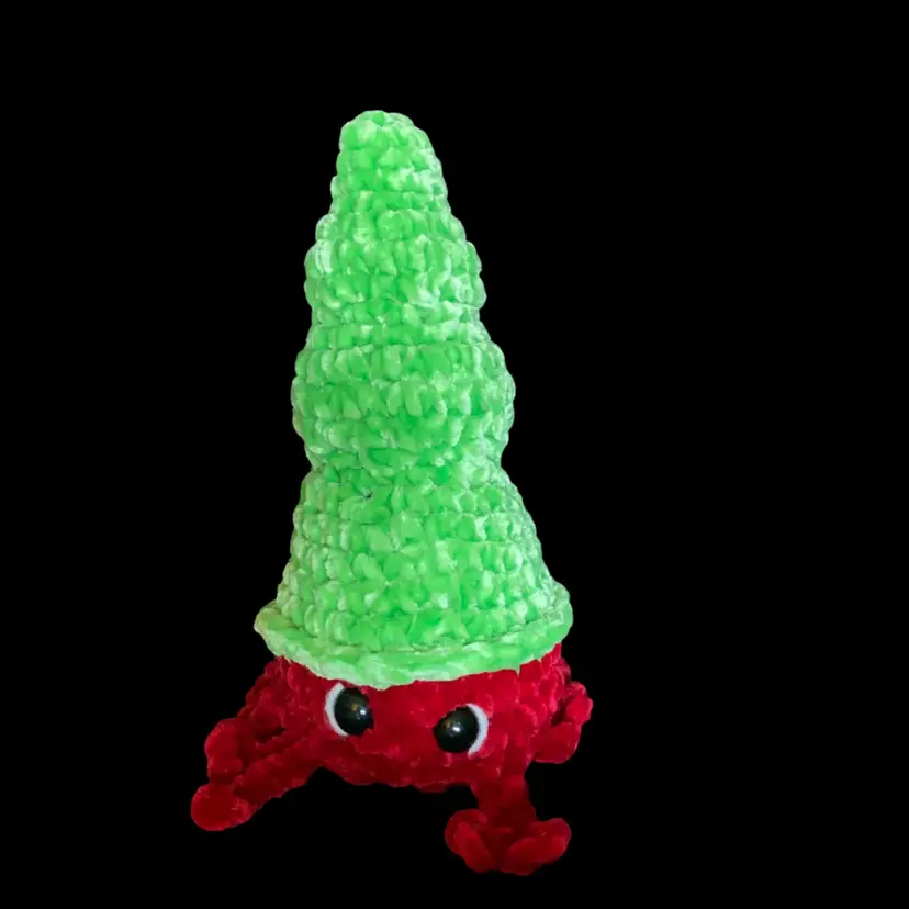 Crochet Handmade Hermit Crab 7 1/2 X 4
