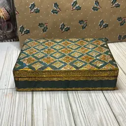 Vintage Florentine Box With Hinged Lid