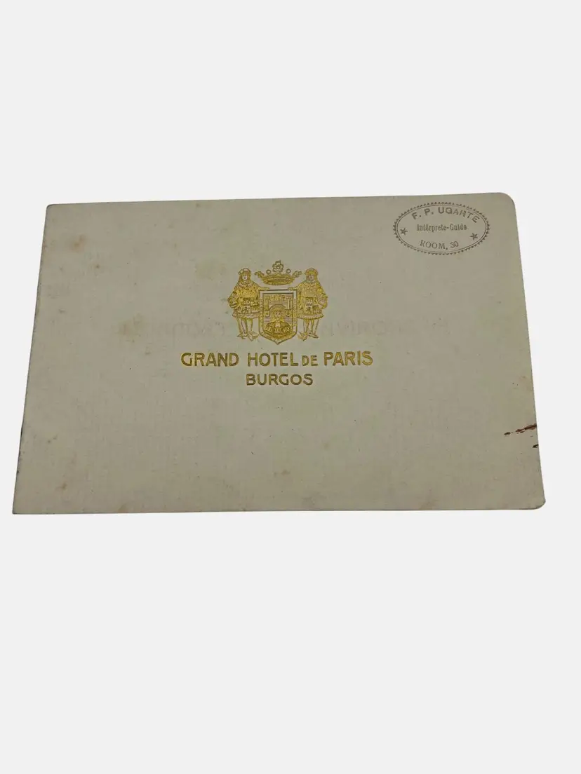 Vintage "Burgos Et Ses Environs" Booklet From Grand Hotel De Paris Burgos Spain