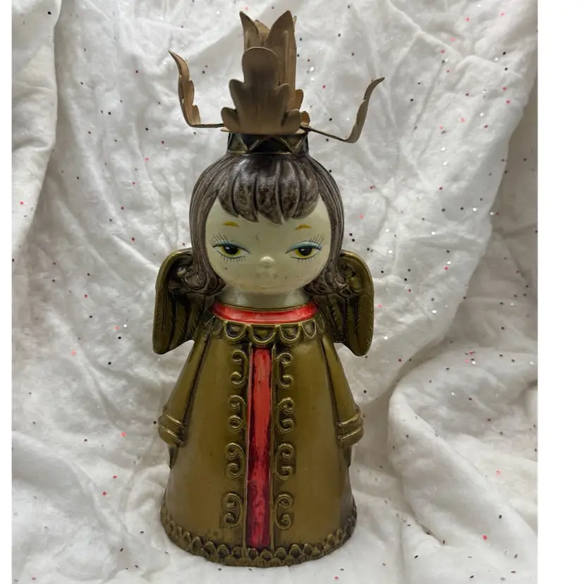 Dickson Mid Century Vintage Christmas Angel Candlestick Holder Japan