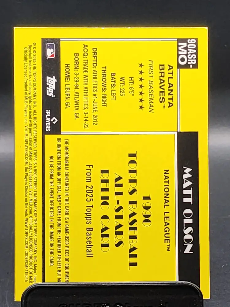 2025 Topps Series 2 Matt Olson /10