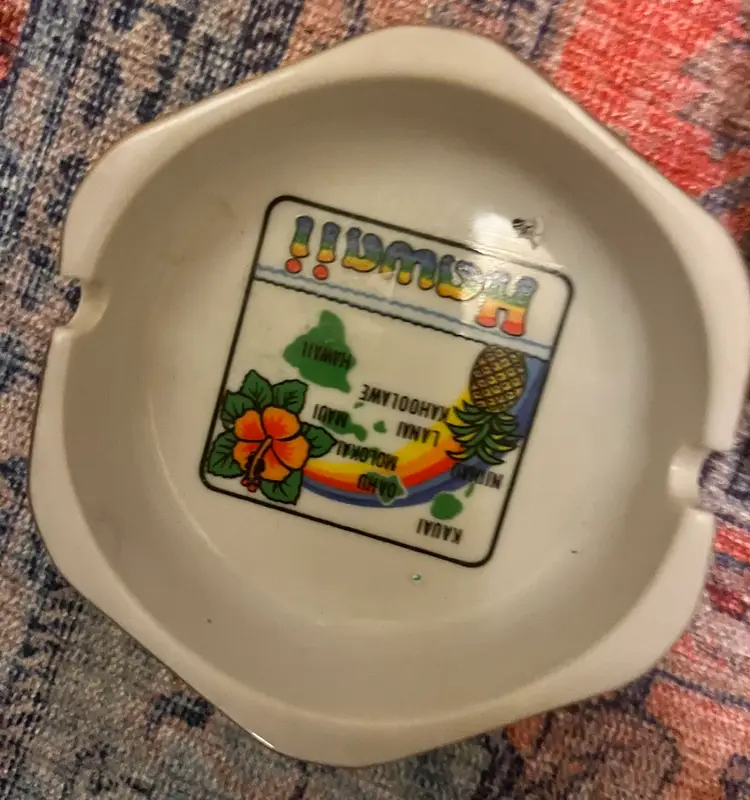 Vintage Ashtray Souvenir Hawaii By RB In Japan EUC