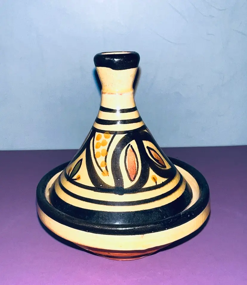Moroccan Mini Tajine Tagine Colorful Terracotta Spice Holder 3”