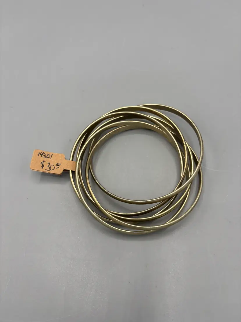 Set 6 Brass bracelet