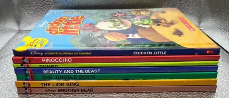 Walt Disney’s Wonderful World of Reading Kid's Hardcover Books Lot of 7