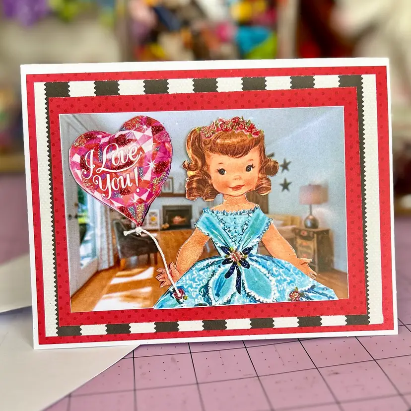 Handmade Valentine Cards (set of 4) w/envelopes