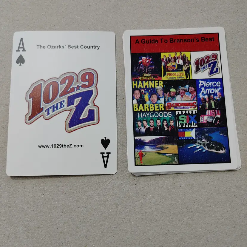 1 Single Swap Card - Playing Card. Branson - Ozarks. Dimension 2.5 x 3.5. Read description.