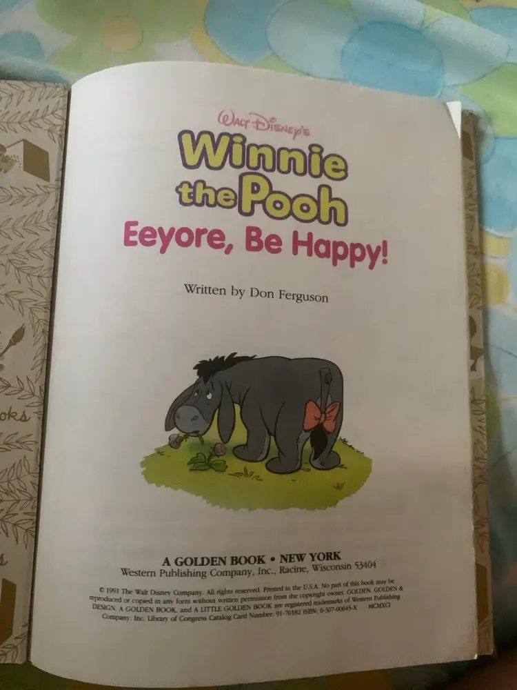 Winnie The Pooh- Eeyore, Be Happy! LGB 1991