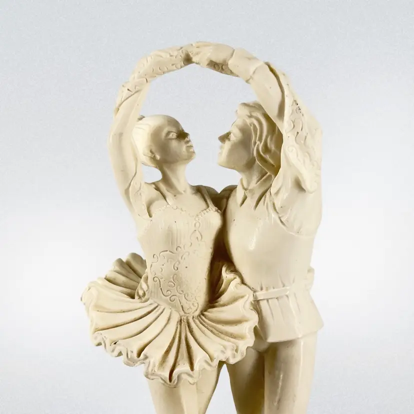 Ballerina & Dansuer Statue By Euro Marchi Made In Italy 1980s