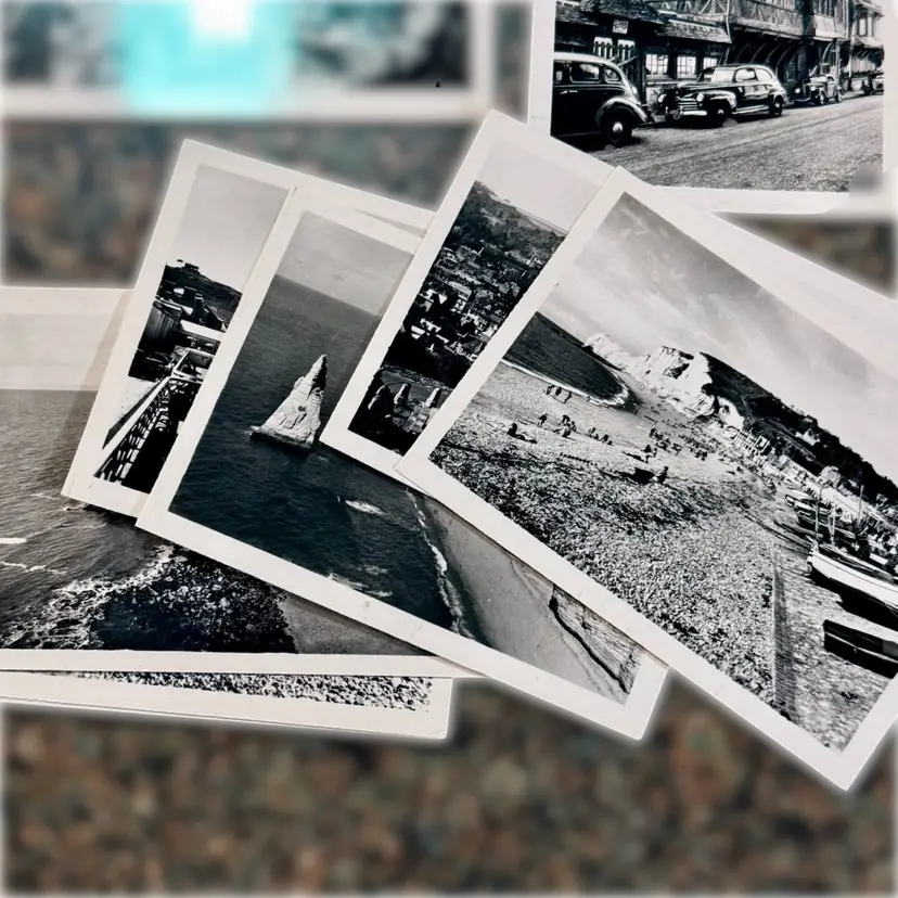 #9 Vintage B&W Photograph Collection of Etretat France “Editions Estel De Luxe Etretat”