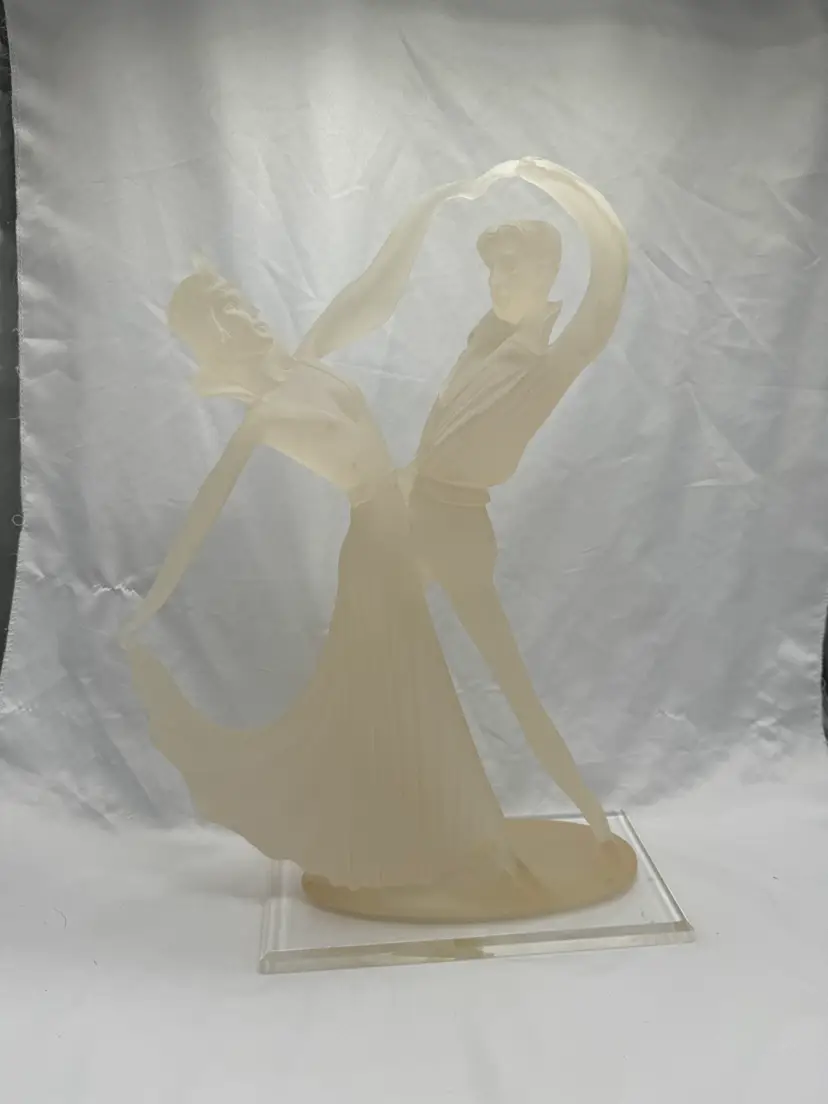 VTG Large Lucite Art Deco Style Sculpture