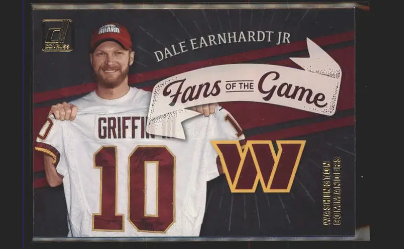 2022 Donruss #FG-DE Dale Earnhardt Jr Fans of the Game - (139) - Washington Commanders