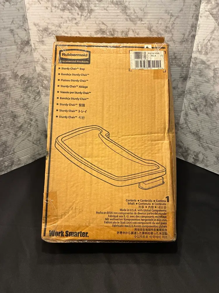 Black Rubbermaid Commercial Products Food Tray for Sturdy High-Chair 7815 781588