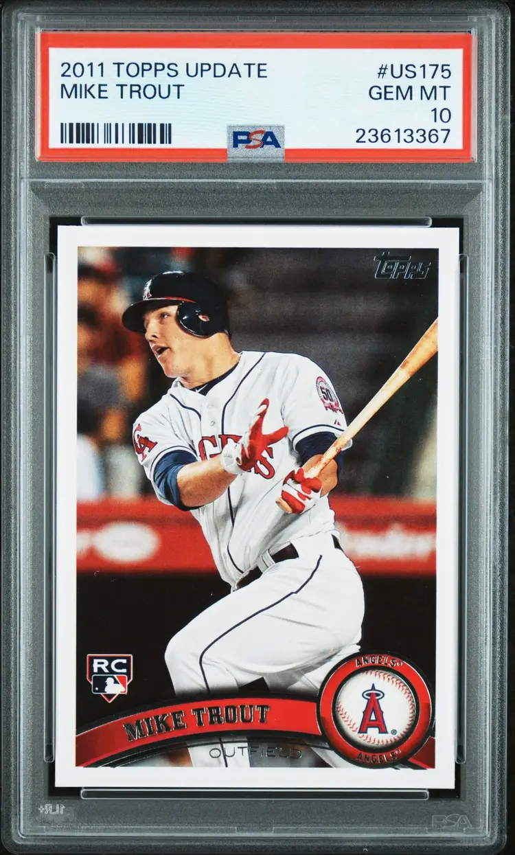 2011 Topps Update MIKE TROUT #US175 RC Rookie PSA 10 GEM MINT