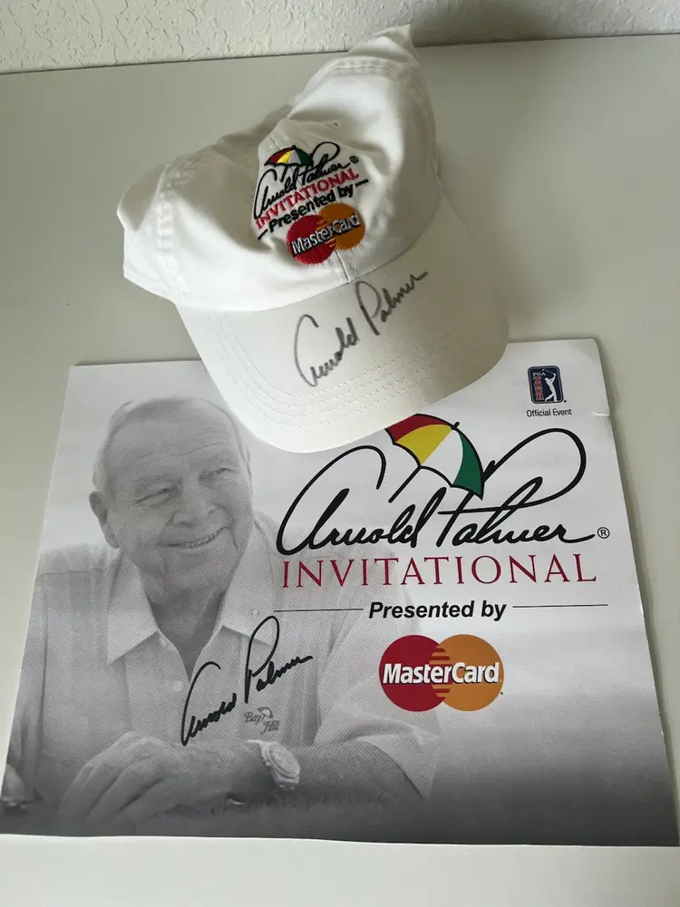 Autographed Arnold Palmer Golf Hat
