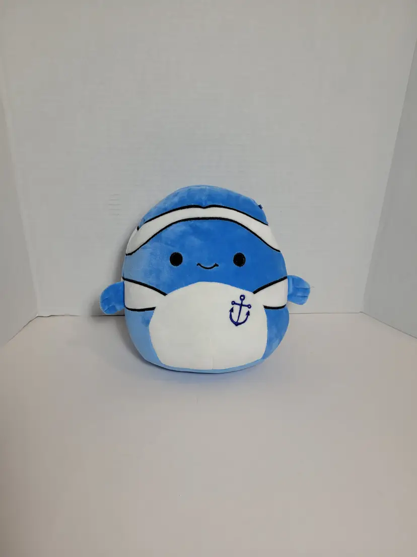 Squishmallows Ricky the Clown Fish Plush Kellytoy Summer Fun 9"