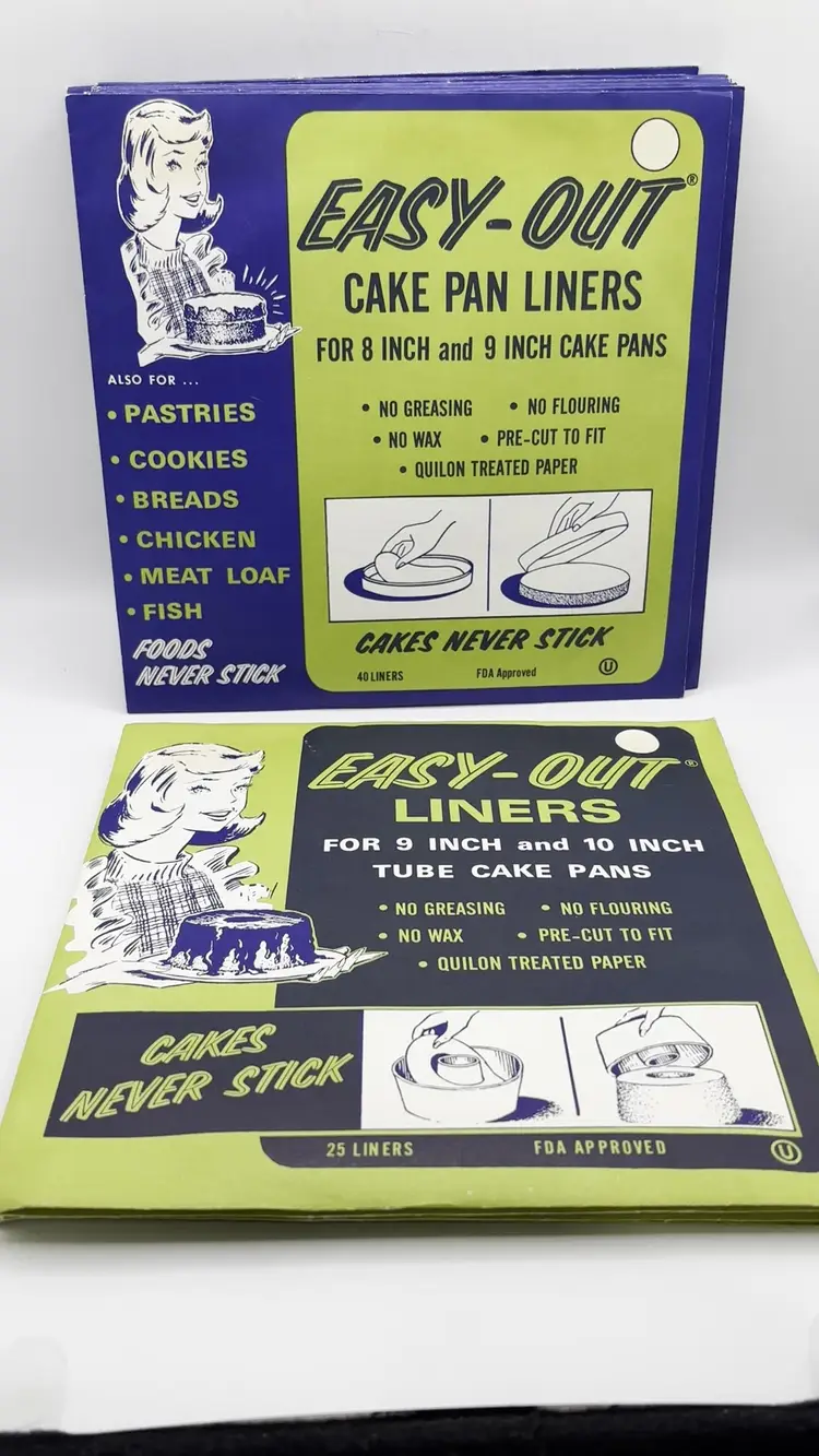 1973 Easy Out Baking Pan Liners NOS NIB