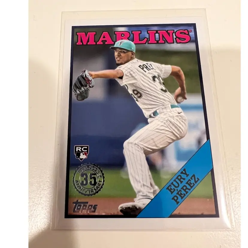 Eury Perez RC 1988 Topps Miami Marlins