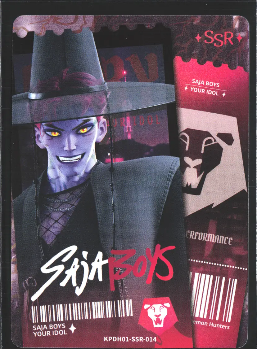 Abby Demon Saja Boys Trading Card SSR Foil KPop Demon Hunters 2026 Kayou