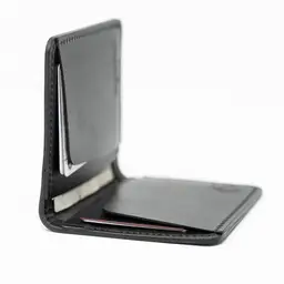 Pins & Aces X Loyal Stricklin - SMOOTH ITALIAN LEATHER BLACK WALLET