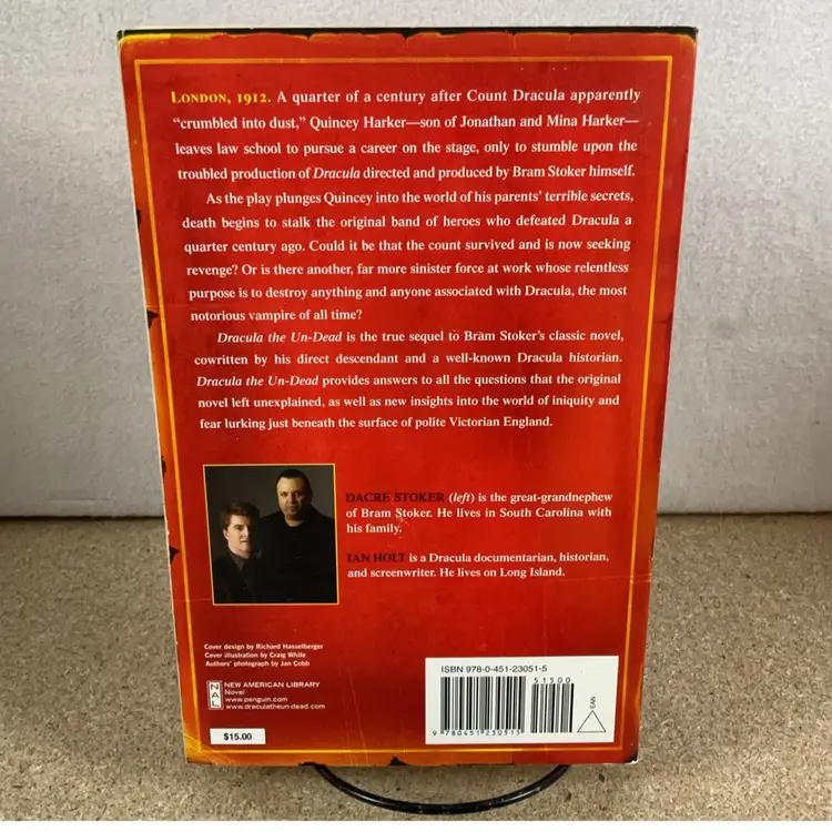 Dracula The Un-Dead | Dacre Stoker And Ian Holt | First New American Library Printing Paperback 2010