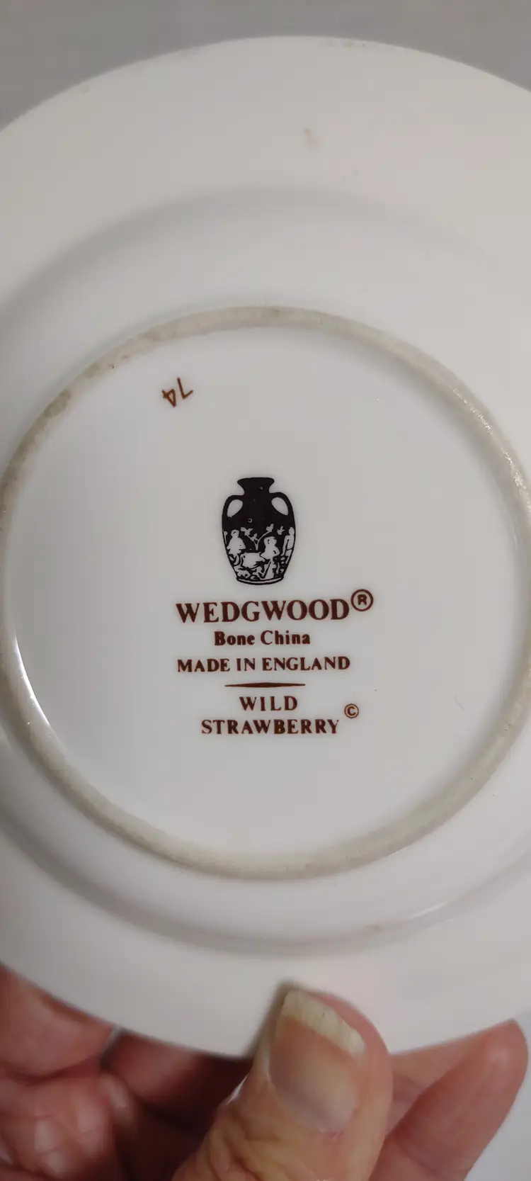 WEDGEWOOD Wild Strawberry Bone China 4" Ashtray