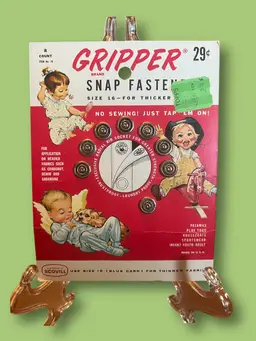1950 New Old Stock Snap Fastener Card