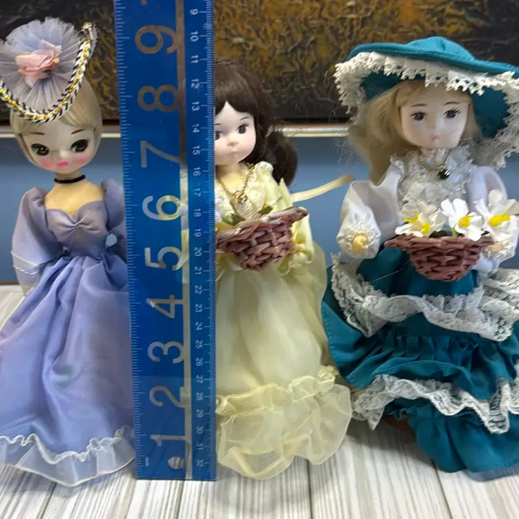 Clearance! -Lot Of 3 Vintage Bradley Dolls Stockinette Great For Crafting