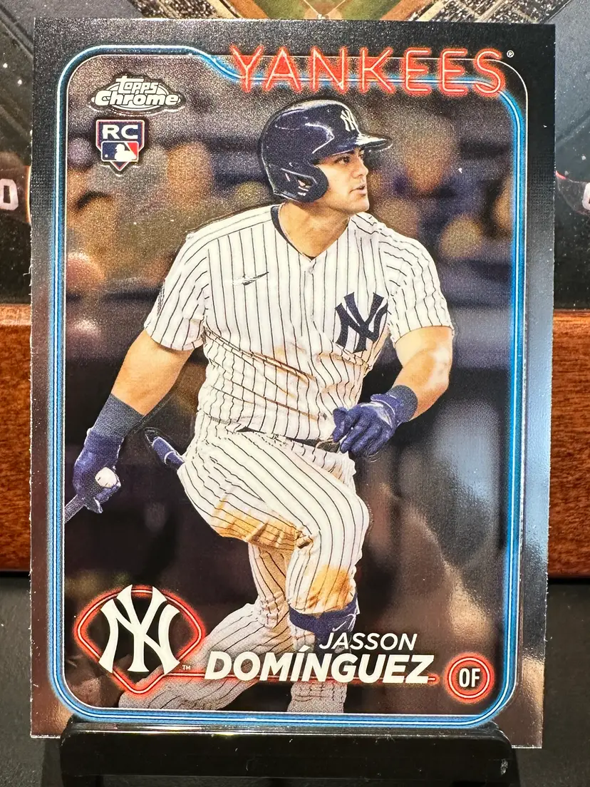 Jasson Dominguez Rookie 2024 Topps Chrome 89 New York Yankees